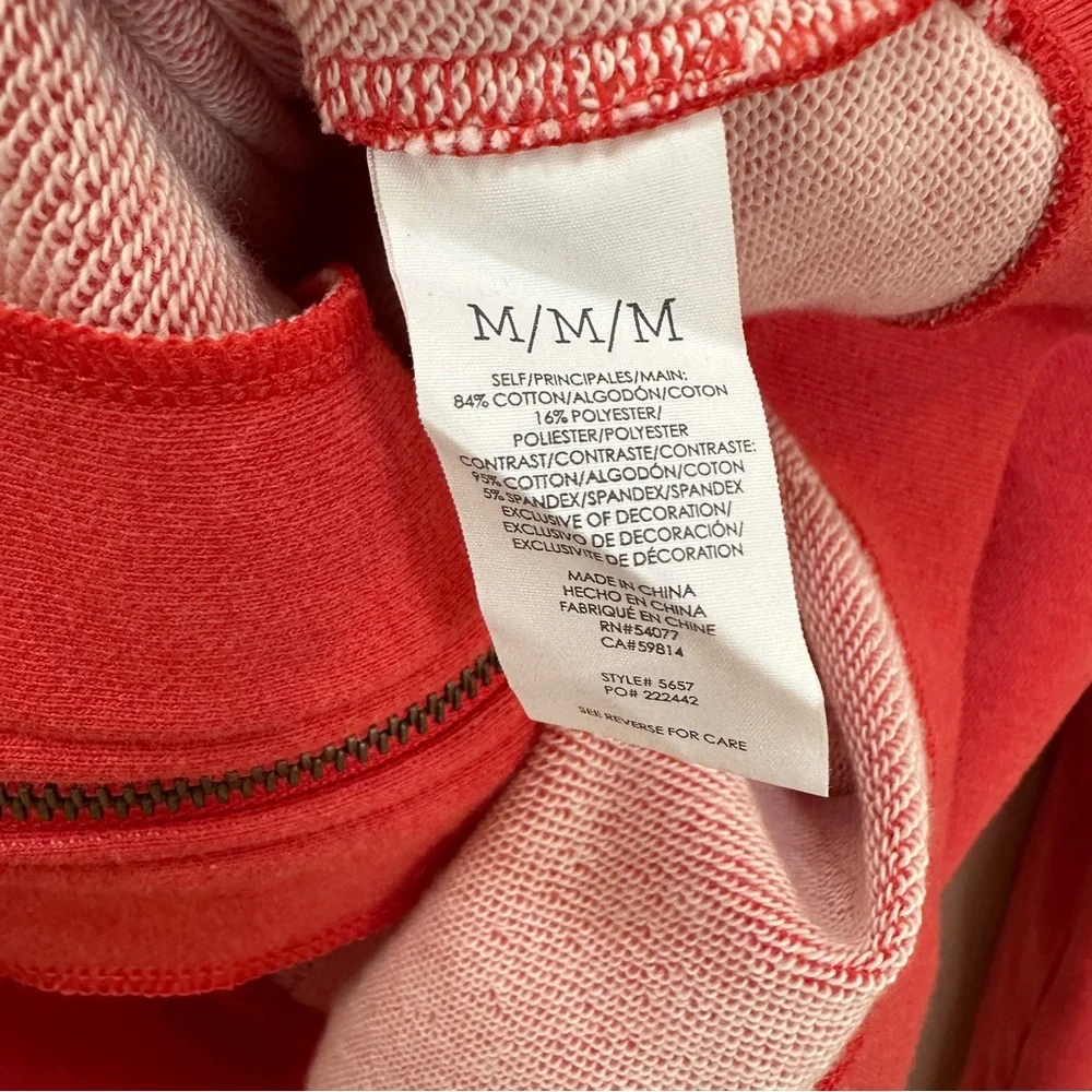 CAbi Deluxe Hoodie Zip Up Red Jacket Women’s Medium‎ #5657 NEW